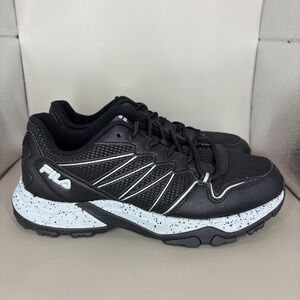 Fila Men's Black White Speckled‎ Trail Running Shoes Size 8 US 26 CM